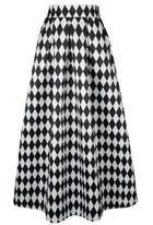 High Waist A Line Skirt Elegant Black and White Plaid Perfect for Casual or Formal Occasions Wholesale Available