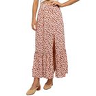 Vintage Floral High Waist Asymmetrical Maxi Skirt Summer Collection Womens Fashion Wholesale Available