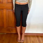 Womens Yoga Pants Slim Fit Casual Style Solid Color Outdoor and Sports Use Available in Black S M L