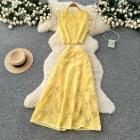 Sleeveless Lace Embroidered Top and High Waist Skirt Set Elegant French Style Autumn Fashion