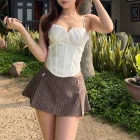 Wholesale Womens Skirts Brown Multiple Sizes OEM ODM Supplier
