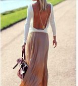 Plus Size Deep V Neck Long Sleeve Top Sexy Backless Design Available in Four Colors Wholesale Re