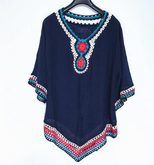 Lace Crochet Cover Up Sheer Knitted Top Beachwear Versatile Layering Wholesale Available customi