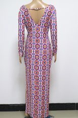 Asymmetrical Sexy Dress Unique Print Evening Wear Nightclub Style Wholesale Available private la