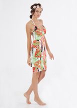 Bohemian Summer Beach Cover Up Floral Print Multi Functional Lightweight Fabric Perfect for Swim