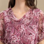 Luxury Silk Mesh Dress 100 Mulberry Silk Floral Print Plus Size Mid Length Summer Fashion Wholes