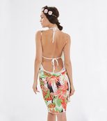 Bohemian Summer Beach Cover Up Floral Print Multi Functional Lightweight Fabric Perfect for Swim