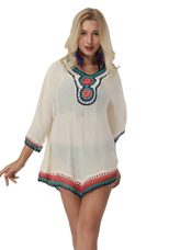 Lace Crochet Cover Up Sheer Knitted Top Beachwear Versatile Layering Wholesale Available customi