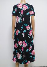 Summer Floral Print Midi Dress Cross Neck Pleated Design Versatile Style Perfect for Casual Outi