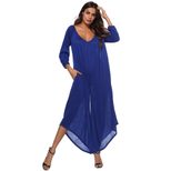 Sexy Deep V Backless Irregular Wide Leg Jumpsuit Autumn Collection Perfect for Parties and Event