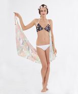 Bohemian Summer Beach Cover Up Floral Print Multi Functional Lightweight Fabric Perfect for Swim