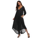 Sexy Deep V Backless Irregular Wide Leg Jumpsuit Autumn Collection Perfect for Parties and Event