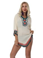 Lace Crochet Cover Up Sheer Knitted Top Beachwear Versatile Layering Wholesale Available customi