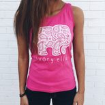 Plus Size Womens Sleeveless T Shirt Cute Cartoon Elephant Print Casual Summer Top Wholesale Avai
