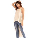 Irregular Hem Tail Skirt Button Detail Versatile Casual Style Perfect for Everyday Wear Wholesal