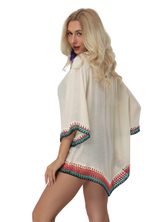 Lace Crochet Cover Up Sheer Knitted Top Beachwear Versatile Layering Wholesale Available customi