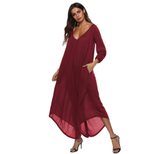 Sexy Deep V Backless Irregular Wide Leg Jumpsuit Autumn Collection Perfect for Parties and Event