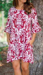 Womens Irregular Hem Floral Print Dress Short Sleeve Milk Silk Fabric Soft Touch Casual Wear Who