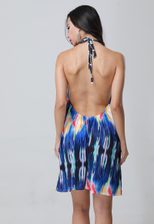 Digital Print Backless Dress Womens Sexy Beach Mini Dress Lightweight Stylish Perfect for Summer