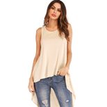 Irregular Hem Tail Skirt Button Detail Versatile Casual Style Perfect for Everyday Wear Wholesal