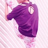 Womens Sexy Hollow Back Round Neck Short Sleeve T Shirt Spring Summer Collection Casual Wear Who