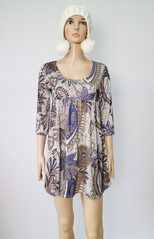 Floral Print A Line Dress 3 4 Sleeve Spring Style Casual Wear Wholesale Available fast shipping