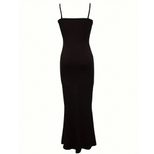 Bodycon Midi Dress Slim Fit Spaghetti Straps Elegant Design Perfect for Parties or Night Out Who