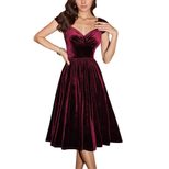 Burgundy Velvet Off Shoulder Maxi Dress Elegant A Line Silhouette Formal Evening Gown Perfect fo