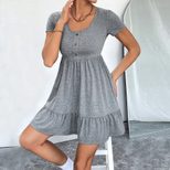 Knitted Bodycon Dress Slimming Waist Design Flared Skirt Stylish and Sexy Perfect for Parties an