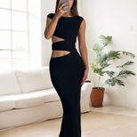 Elegant Hollow Out Bodycon Maxi Dress for Women Spring Summer Collection Perfect for Parties and