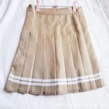 Pleated Mini Skirt for Women Korean Style High Waist A Line Elastic Waist Plus Size Spring Summer Casual Wear