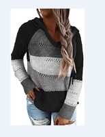 Striped Hooded Sweater Autumn Winter Style Comfortable Fabric Trendy Design Wholesale Available