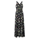 Floral Chiffon Dress Versatile Style Elegant Design Comfortable Fit Perfect for Parties or Casua