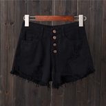 Womens Distressed Gray Denim Shorts Plus Size Loose Fit Frayed Hem Summer Casual Wear Wholesale
