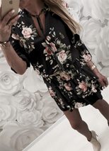 V Neck Ruffle Hem Dress Elegant Sexy European Style Perfect for Spring Occasions Wholesale Avail