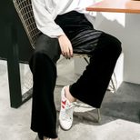 Velvet Wide Leg Pants for Women High Waist Loose Fit Casual Solid Color Perfect for Spring and Summer