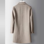 Mens Double Sided Wool Overcoat Mid Length Lightweight Business Casual Autumn Winter Collection