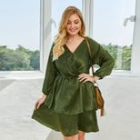 Plus Size Womens Dress Three Quarter Sleeve Spring Summer Collection
