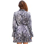 Leopard Print Plus Size Dress Elegant Design Comfortable Fit Versatile for Work or Casual Wholes