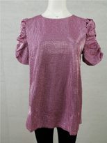 Sequin T Shirt for Women Short Sleeve Round Neck Summer Casual Wear Available in Multiple Sizes