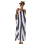 Striped Summer Dress Original Design Sleeveless Casual Style Perfect for Beach or Party Ready to