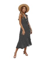 Polka Dot Sexy Sleeveless Dress Summer Fashion Comfortable Fit Casual Style Wholesale Available