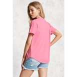 Womens Casual Loose Fit Short Sleeve T Shirt Deep V Neck Solid Color Summer Wear