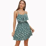 Floral Print Spliced Lace Maxi Dress Sleeveless Bohemian Style Perfect for Summer Vacations Whol
