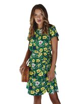 Bohemian Printed Dress Short Sleeve Fashionable Designer Style Perfect for Summer Occasions Whol