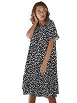 Designer Spring Dress Ruffle Sleeve Polka Dot Elegant Fit Perfect for Casual Outings Wholesale A