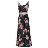 Womens Floral Maxi Dress Sexy Spaghetti Strap Summer Casual Wear private label factory direct