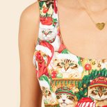 Womens Floral Print Slip Dress Trendy Design Spring Summer Style Perfect for Christmas Celebrati
