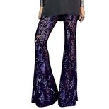 Sequin Casual Wide Leg Pants for Women Loose Fit Straight Cut Versatile Style Perfect for Autumn
