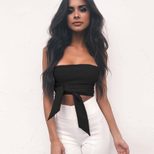Sexy Back Zipper Crop Top Adjustable Straps Form Fitting Autumn Fashion Wholesale Available OEM